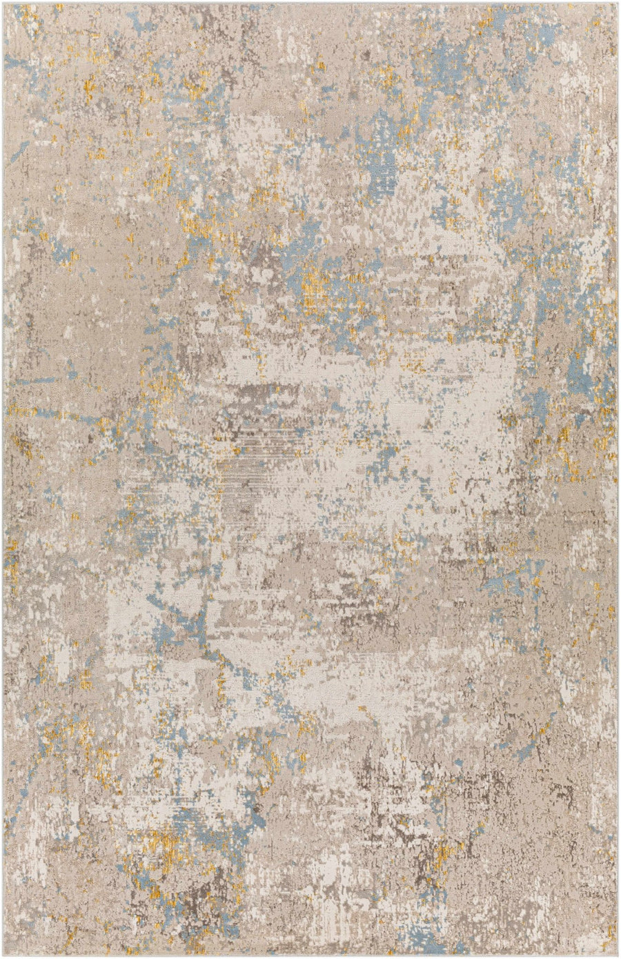 Bella Modern Abstract Design Beige And Gray Rug - The Rug Decor
