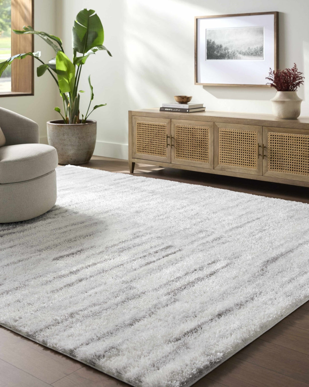 Benjen Contemporary Abstract Gray Rug - The Rug Decor