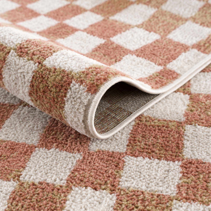 Benjy Contemporary Geometrical Brown And Cream Rug - The Rug Decor