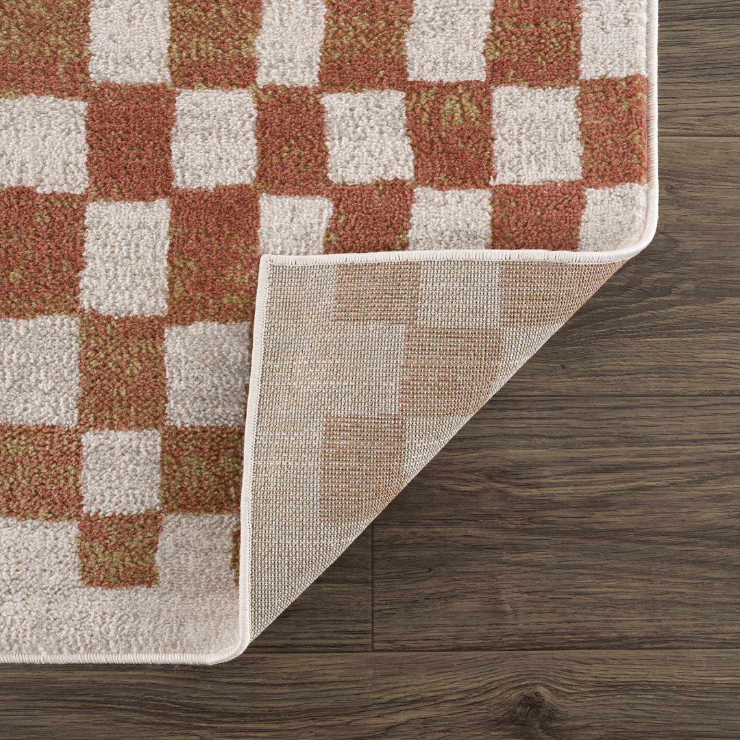 Benjy Contemporary Geometrical Brown And Cream Rug - The Rug Decor