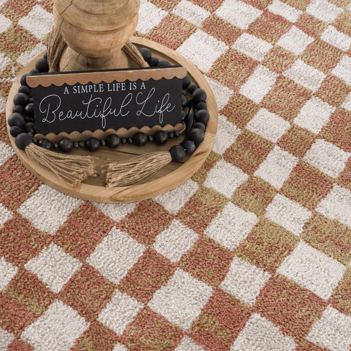 Benjy Contemporary Geometrical Brown And Cream Rug - The Rug Decor