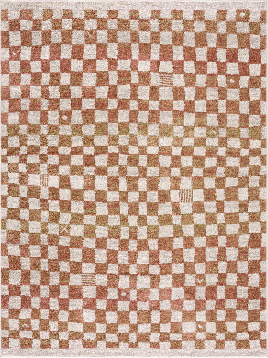 Benjy Contemporary Geometrical Brown And Cream Rug - The Rug Decor