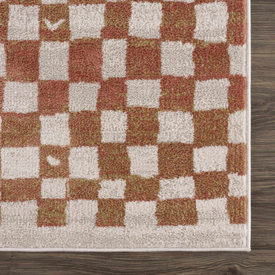 Benjy Contemporary Geometrical Brown And Cream Rug - The Rug Decor