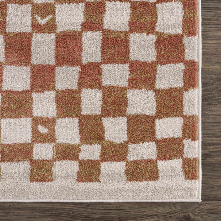Benjy Contemporary Geometrical Brown And Cream Rug - The Rug Decor