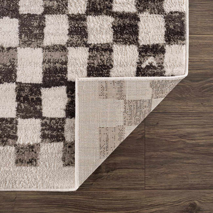 Benjy Modern Geometrical Beige And Charcoal Rug - The Rug Decor