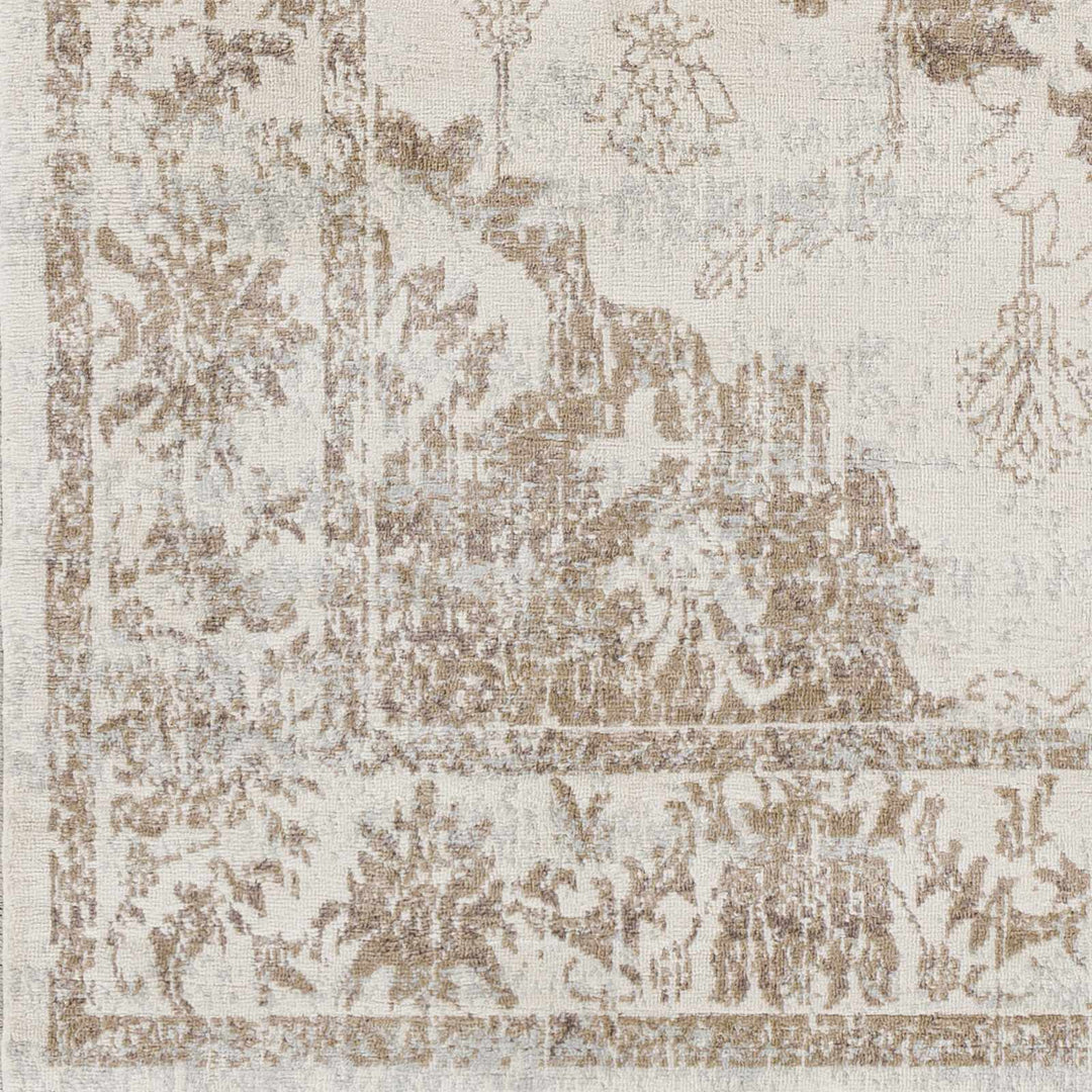 Benkelman Traditional Style Ivory And Beige Area Rug