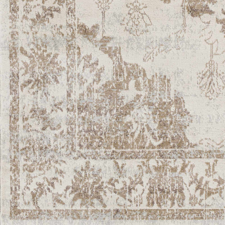 Benkelman Traditional Style Ivory And Beige Area Rug