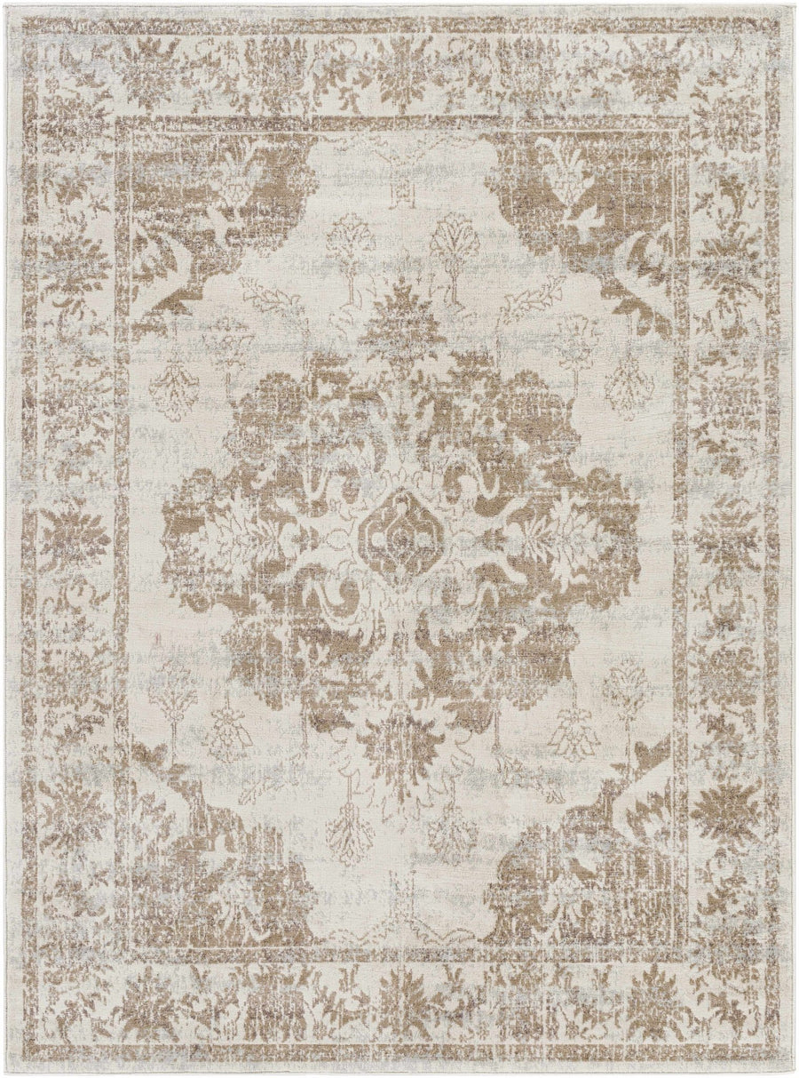 Benkelman Traditional Style Ivory And Beige Area Rug - The Rug Decor