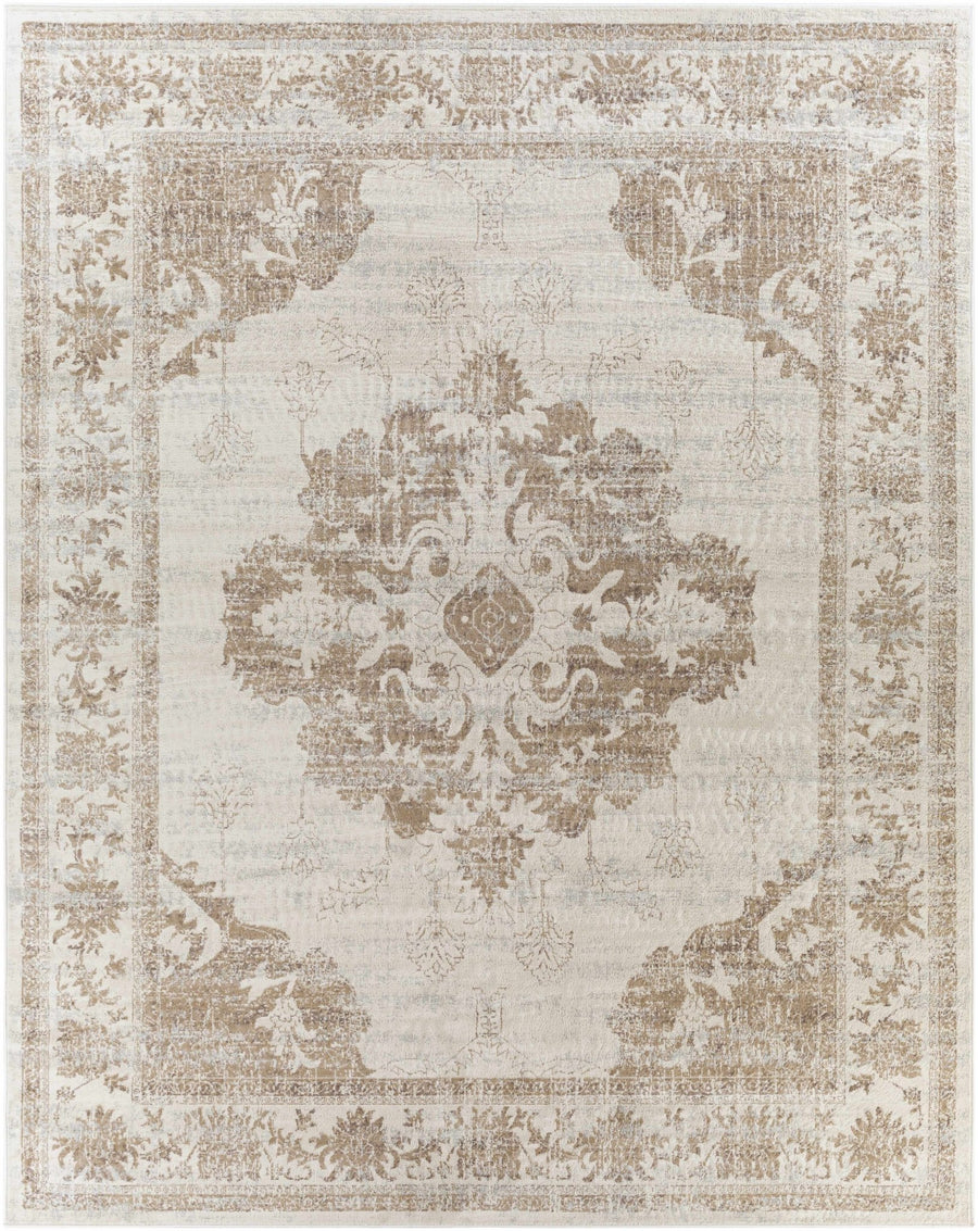 Benkelman Traditional Style Ivory And Beige Area Rug - The Rug Decor