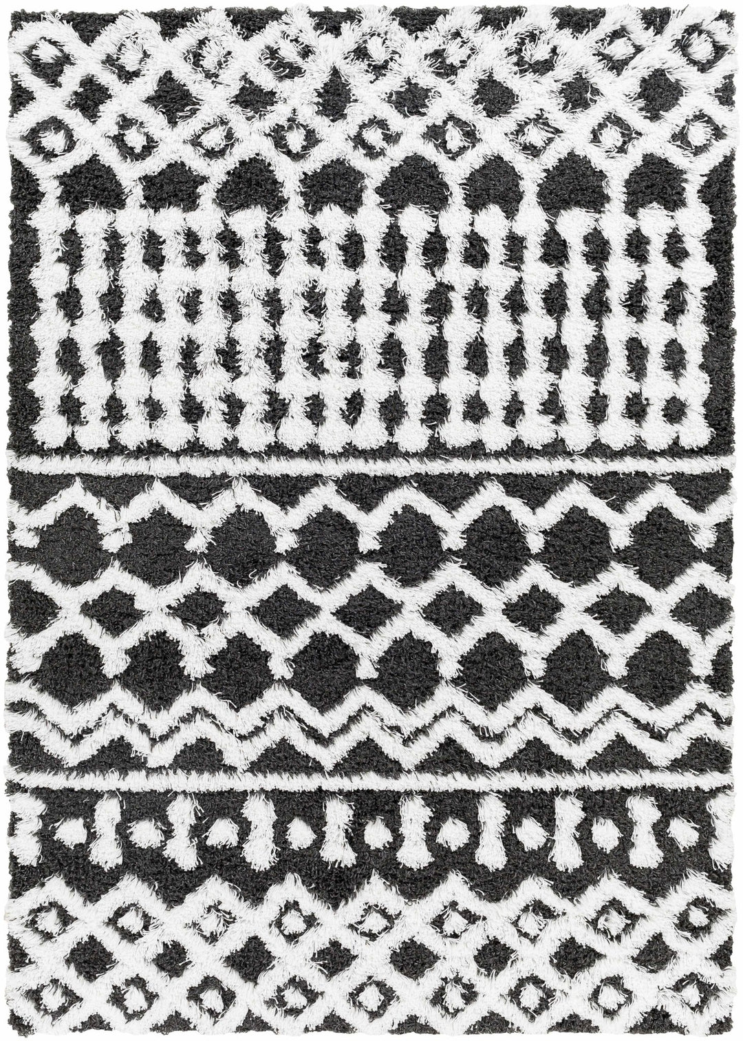 Bente Black And White Contemporary Area Rug - The Rug Decor