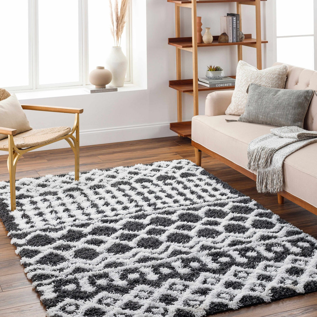 Bente Black And White Contemporary Area Rug - The Rug Decor