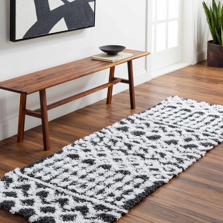 Bente Black And White Contemporary Area Rug - The Rug Decor