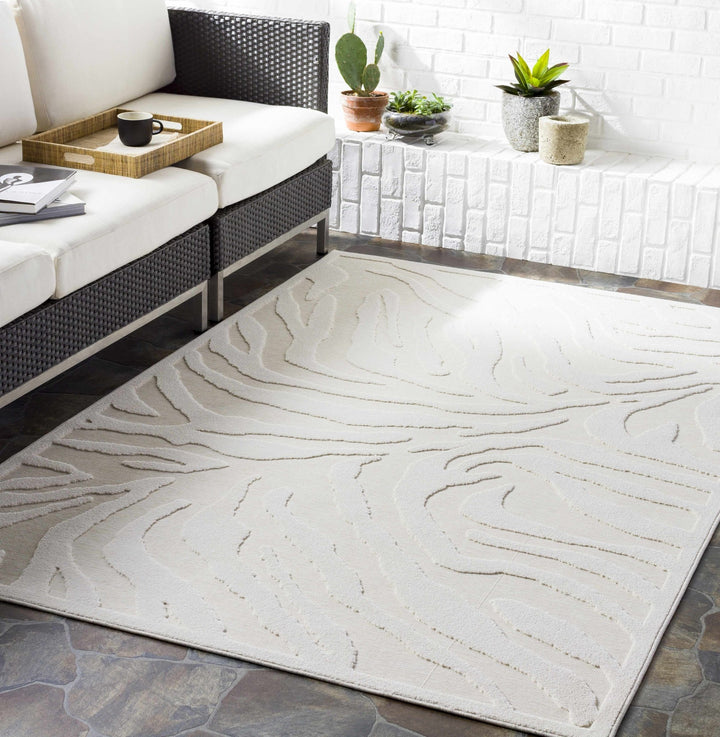 Benzonia Ivory Modern Style Outdoor Rug - The Rug Decor