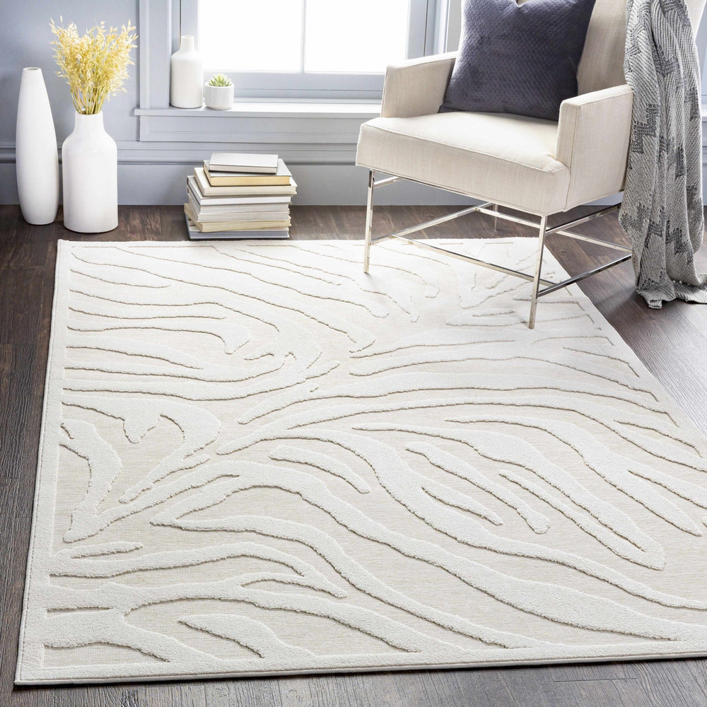 Benzonia Ivory Modern Style Outdoor Rug - The Rug Decor