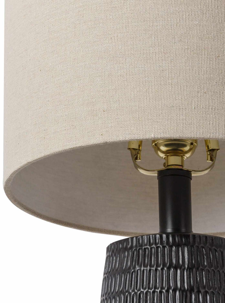 Berehomet Southwestern Black Linen Table Lamp - The Rug Decor