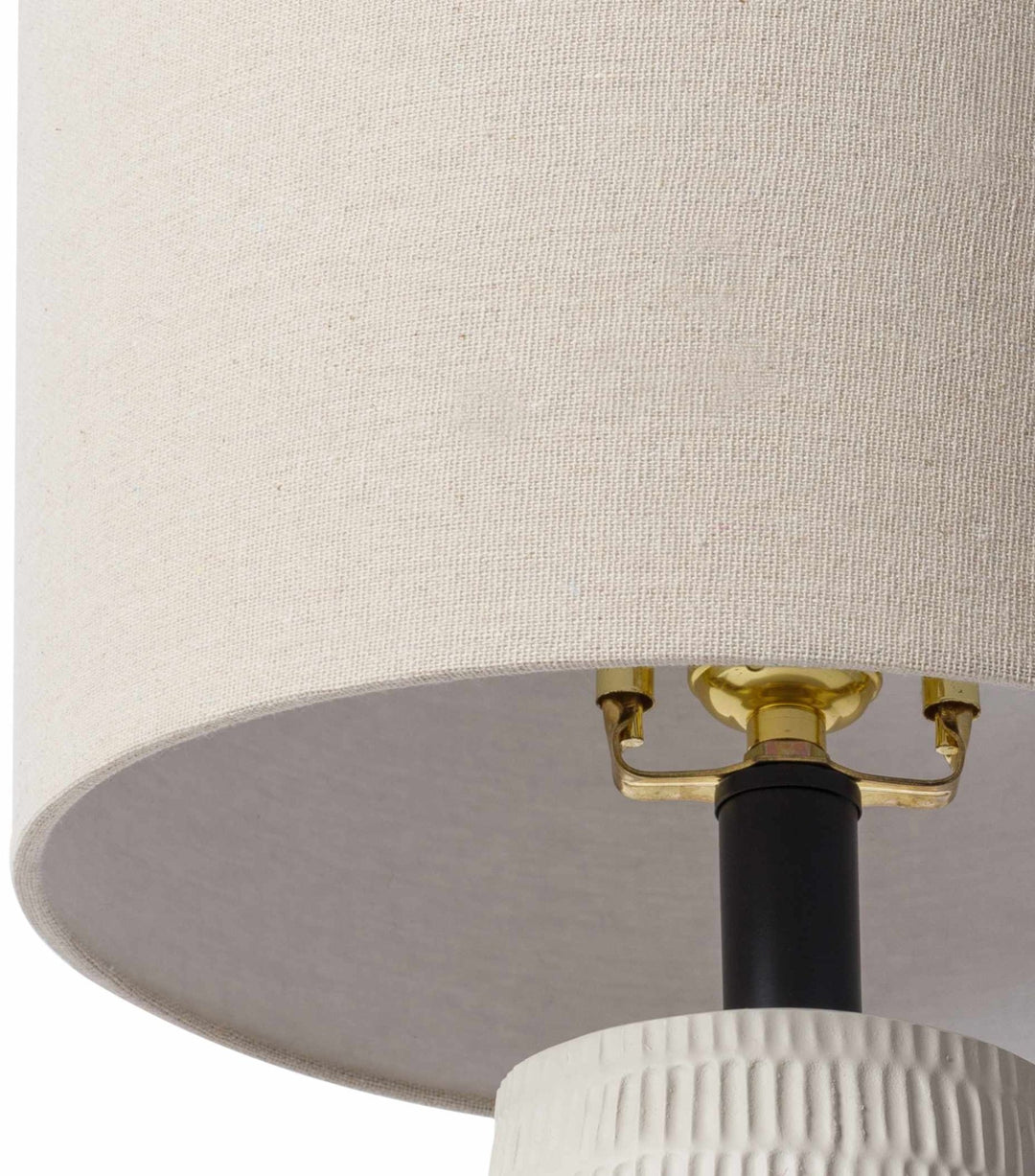 Berehomet Southwestern White Linen Table Lamp - The Rug Decor