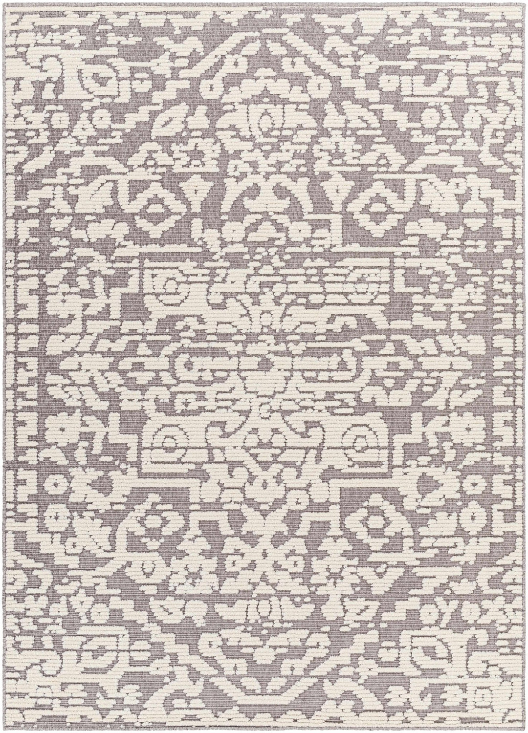 Beren Traditional Gray And Ivory Area Rug - The Rug Decor