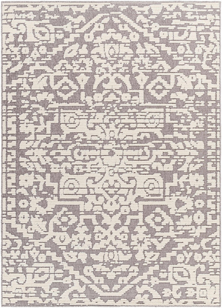 Beren Traditional Gray And Ivory Area Rug - The Rug Decor