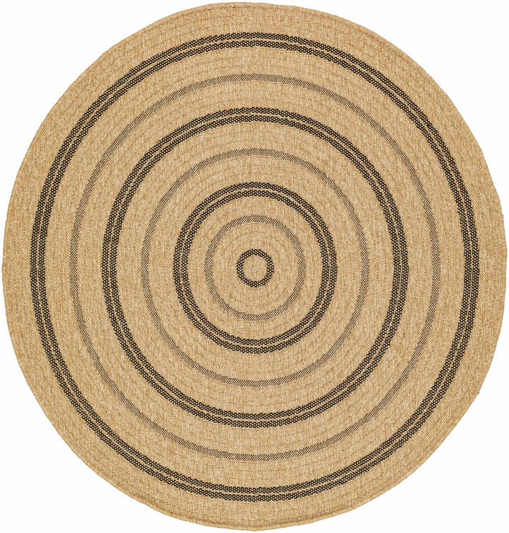 Beril Modern Style Tan And Charcoal Rug - The Rug Decor