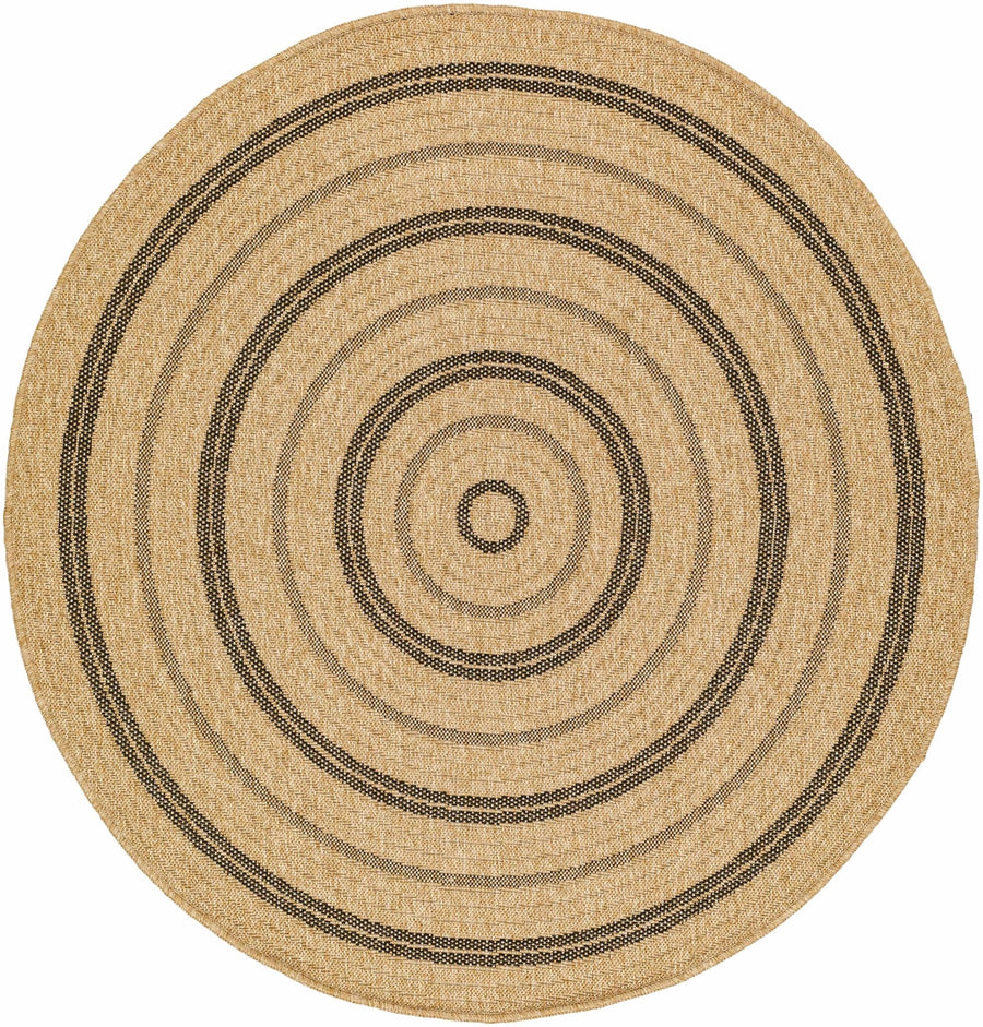 Beril Modern Style Tan And Charcoal Rug - The Rug Decor