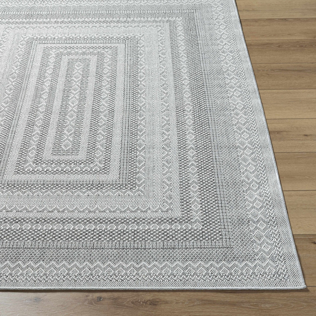 Bernal Transitional Design Gray Machine Woven Rug - The Rug Decor