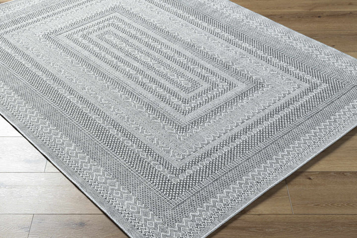 Bernal Transitional Design Gray Machine Woven Rug - The Rug Decor