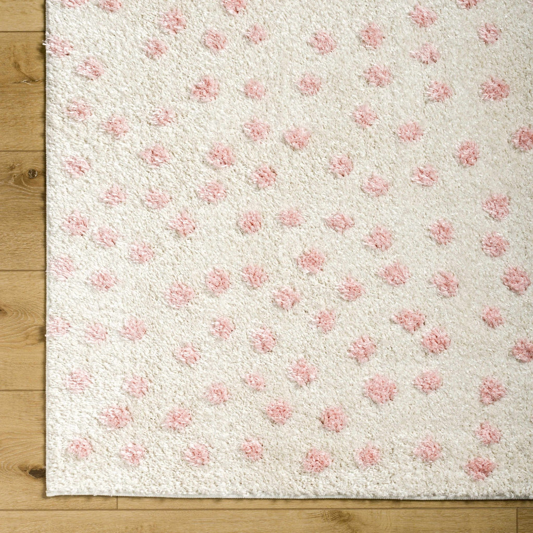 Bernt Pink And Beige Contemporary Style Area Rug - The Rug Decor
