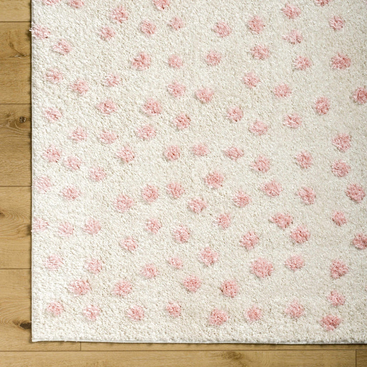 Bernt Pink And Beige Contemporary Style Area Rug - The Rug Decor