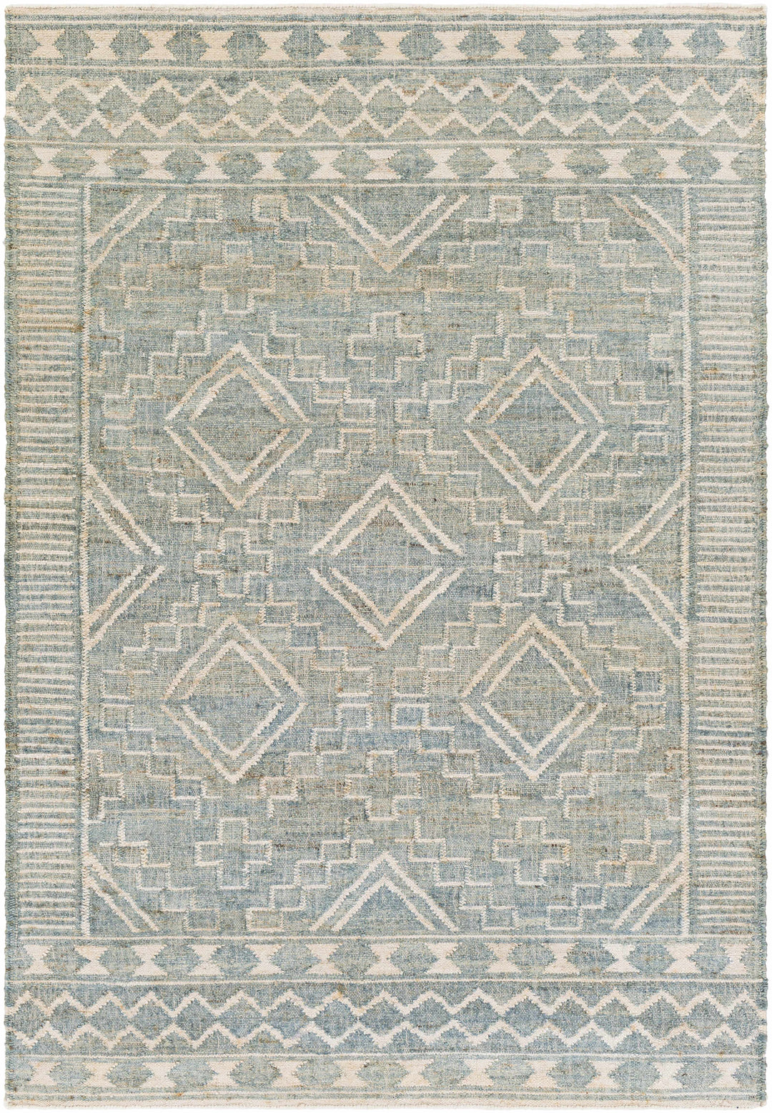 Berowra Modern Blue And Beige Hand Woven Area Rug