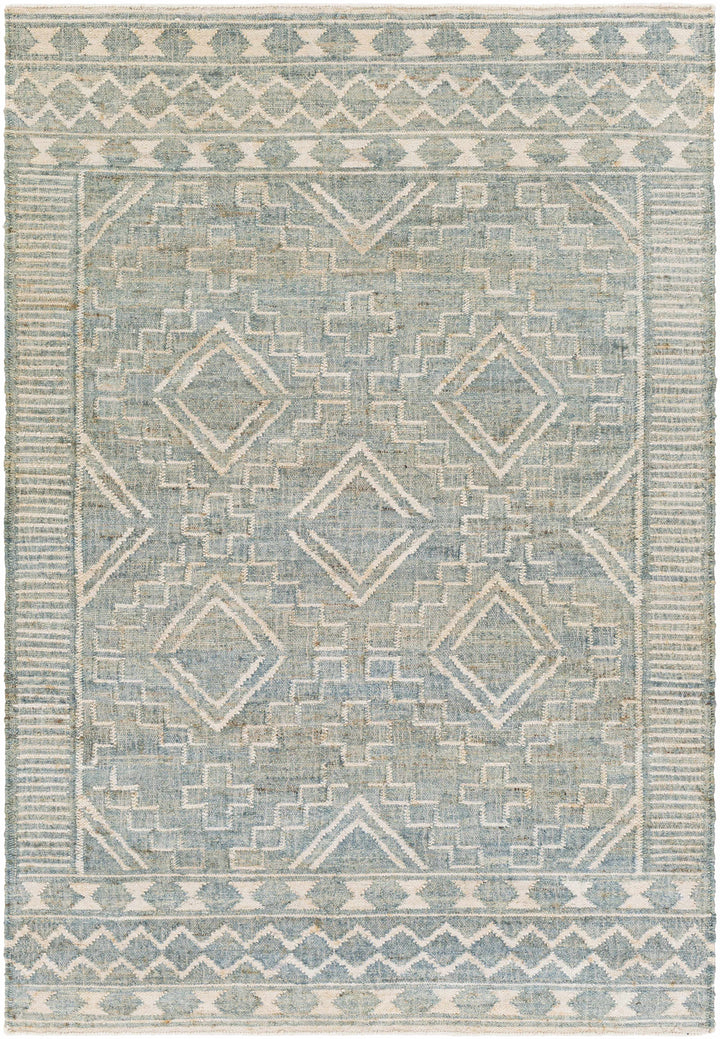 Berowra Modern Blue And Beige Hand Woven Area Rug