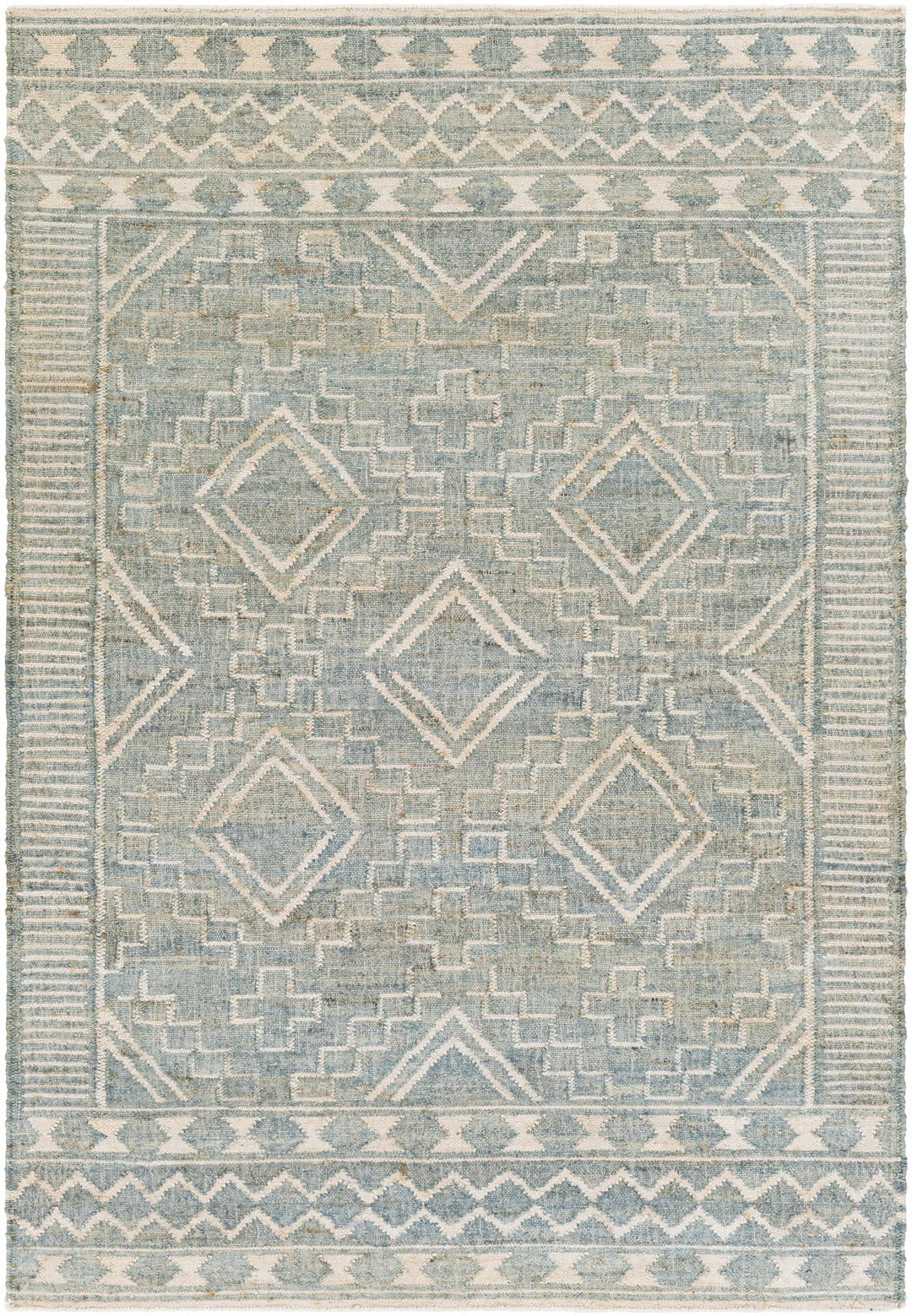 Berowra Modern Blue And Beige Hand Woven Area Rug - The Rug Decor