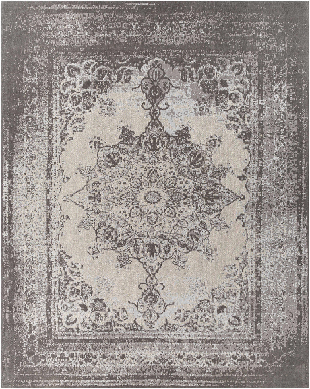 Berserker Traditional Style Charcoal Hand Woven Area Rug