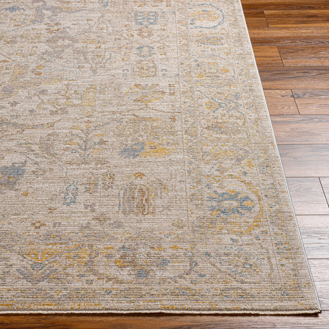 Berta Traditional Style Gray Thick Luxe Statement Rug - The Rug Decor
