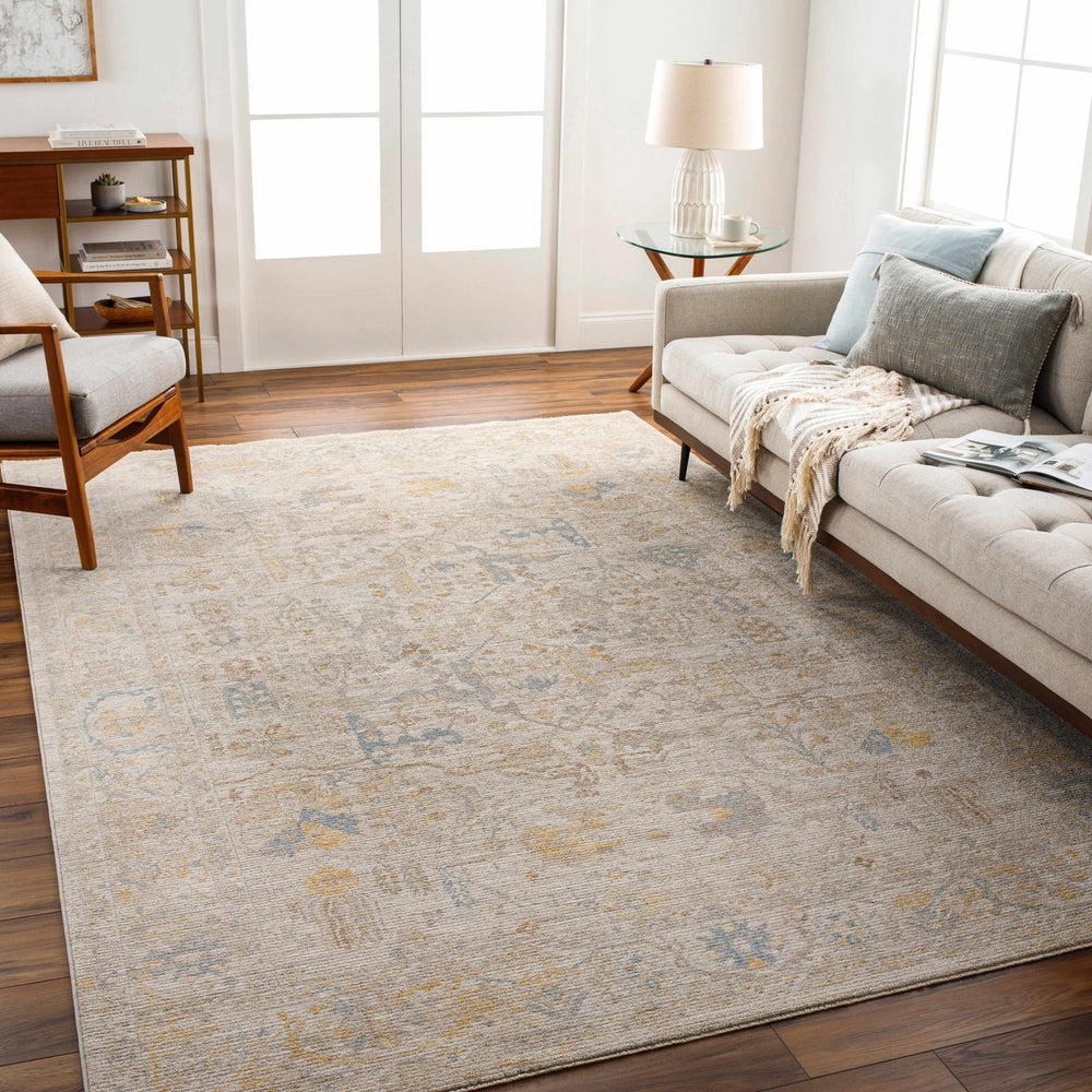 Berta Traditional Style Gray Thick Luxe Statement Rug - The Rug Decor