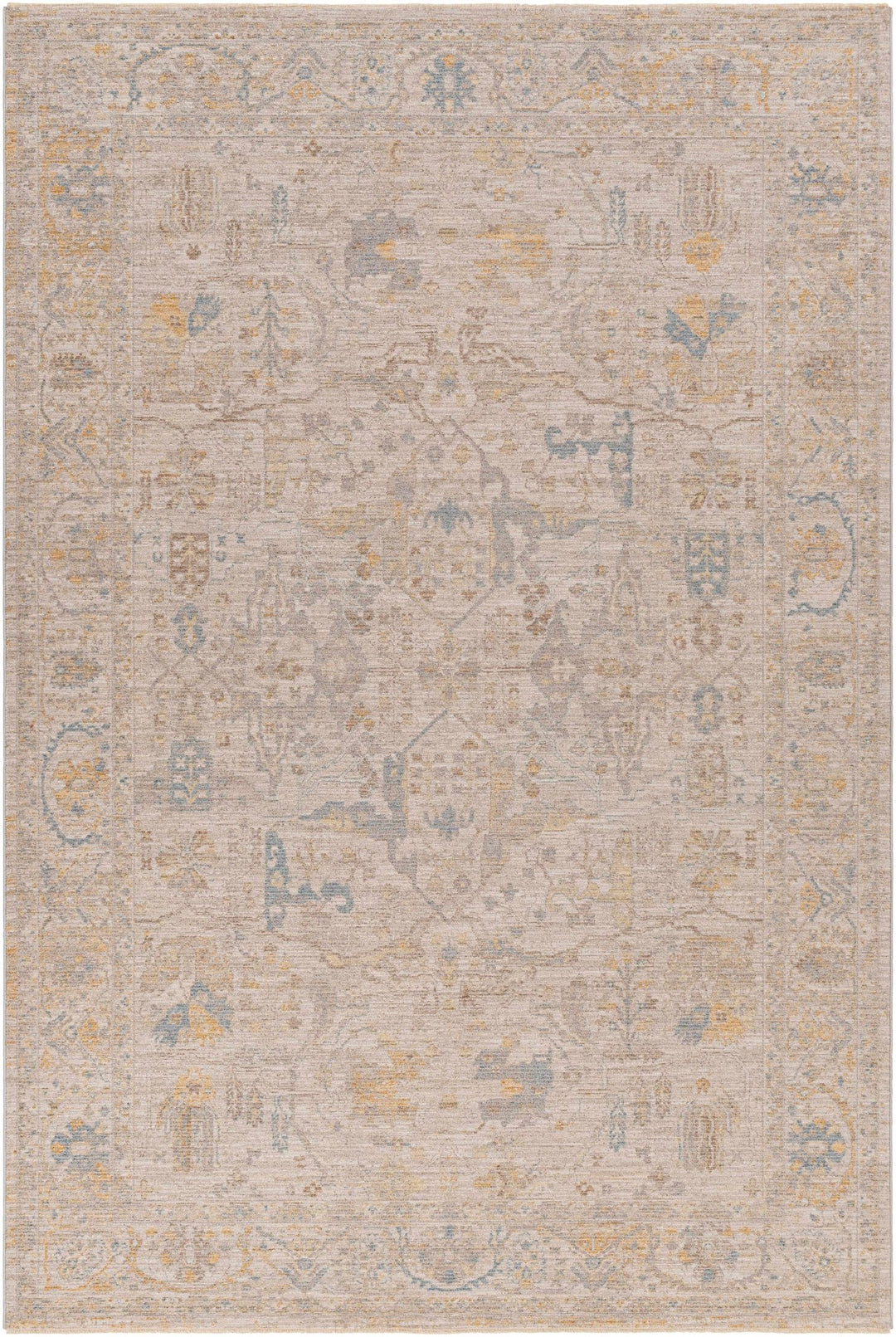 Berta Traditional Style Gray Thick Luxe Statement Rug - The Rug Decor