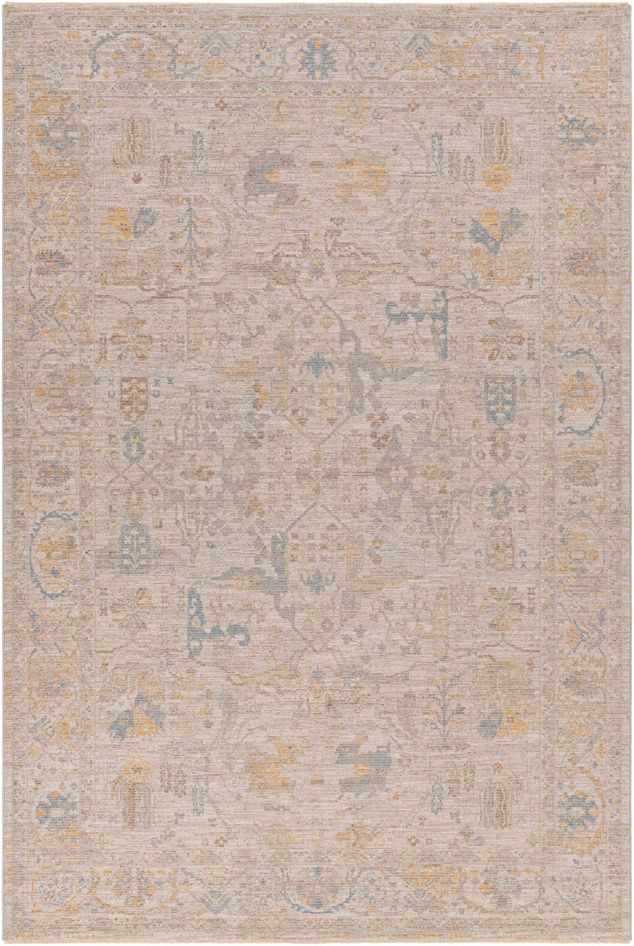 Berta Traditional Style Gray Thick Luxe Statement Rug - The Rug Decor