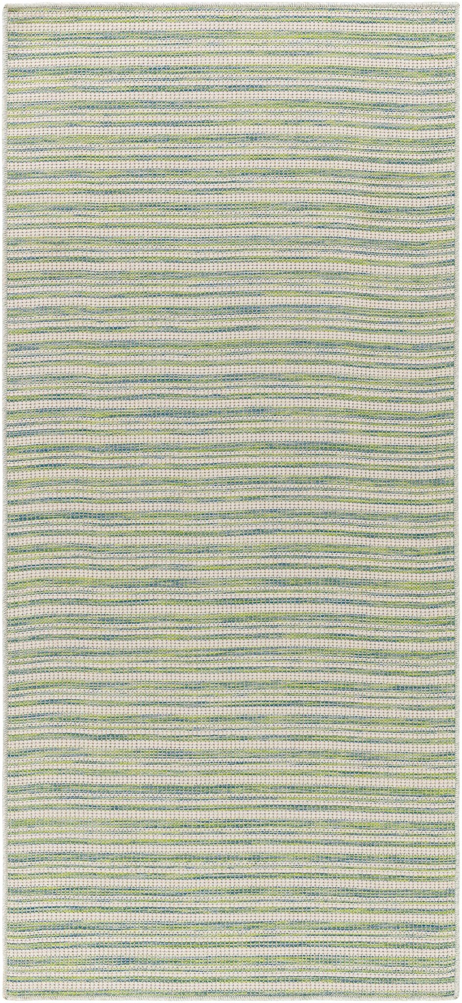 Bess Modern Stripe Pattern Green Area Rug - The Rug Decor