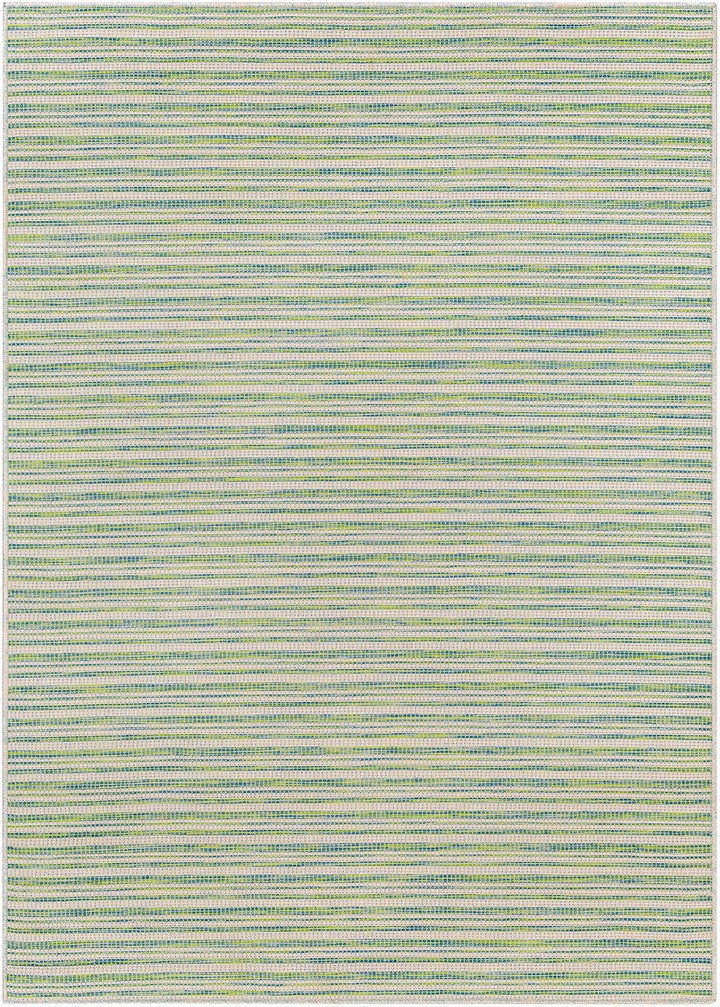 Bess Modern Stripe Pattern Green Area Rug - The Rug Decor