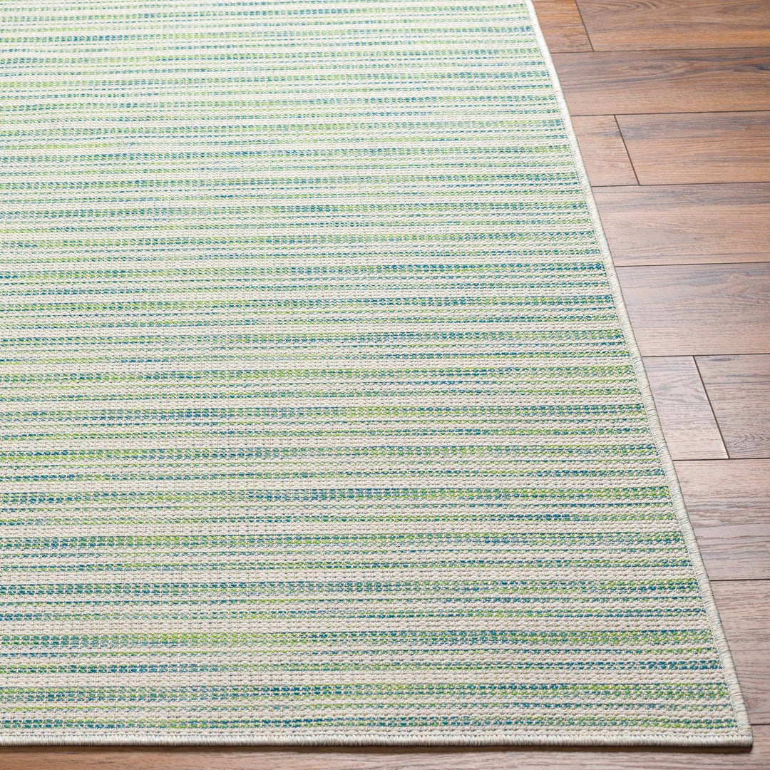 Bess Modern Stripe Pattern Green Area Rug - The Rug Decor