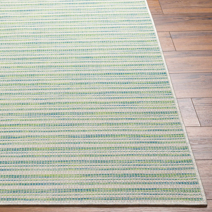 Bess Modern Stripe Pattern Green Area Rug - The Rug Decor