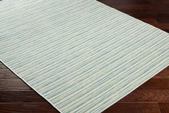 Bess Modern Stripe Pattern Green Area Rug - The Rug Decor