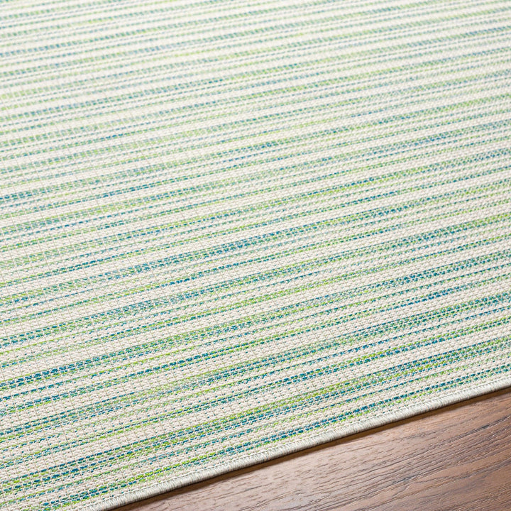Bess Modern Stripe Pattern Green Area Rug - The Rug Decor