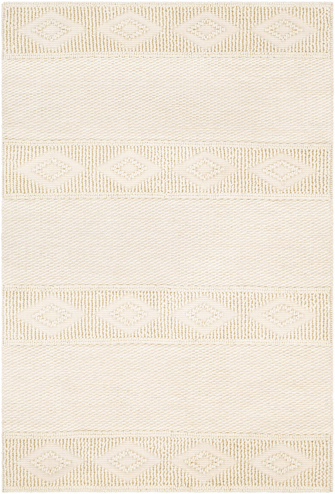 Bethlehem Ivory Modern Style Hand Woven Area Rug