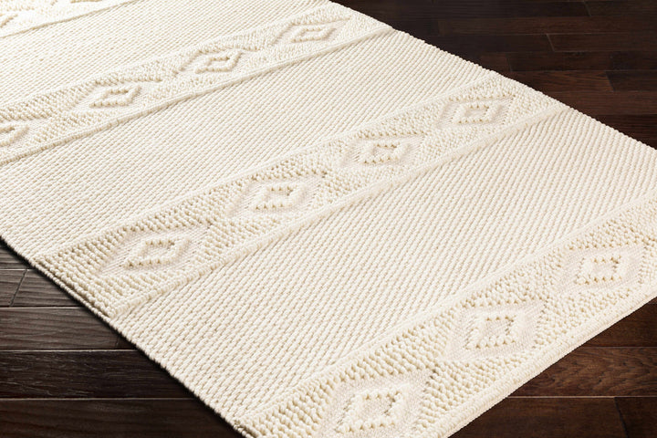 Bethlehem Ivory Modern Style Hand Woven Area Rug
