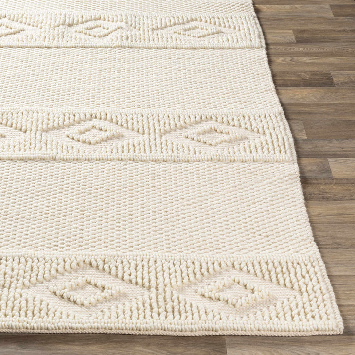 Bethlehem Ivory Modern Style Hand Woven Area Rug