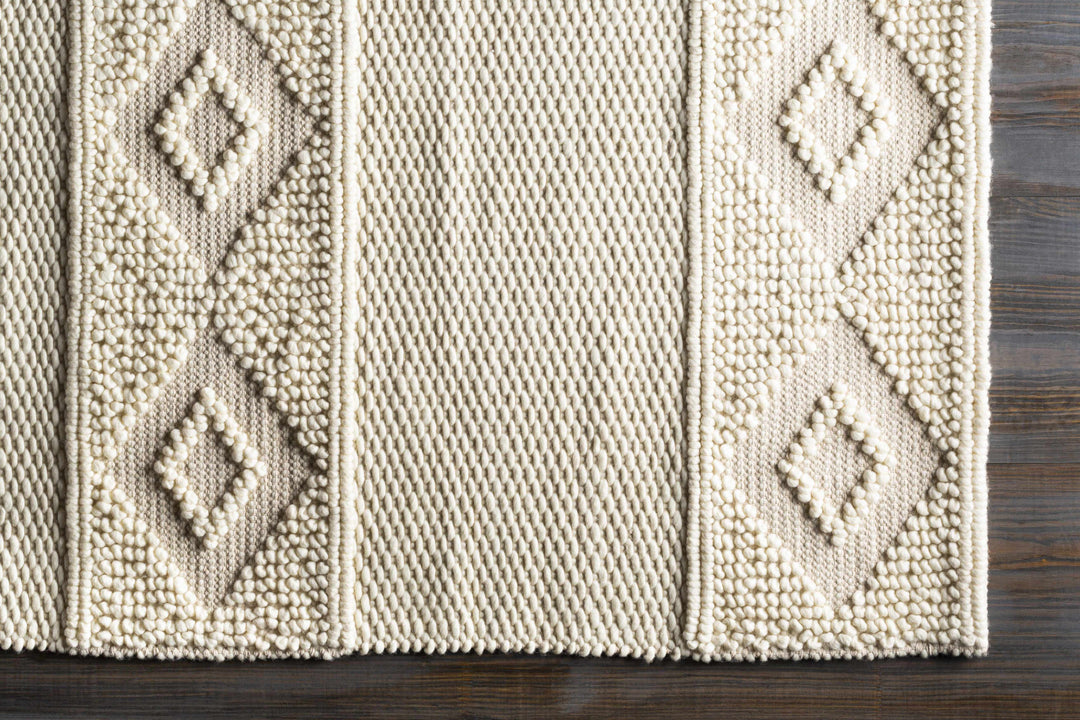 Bethlehem Ivory Modern Style Hand Woven Area Rug