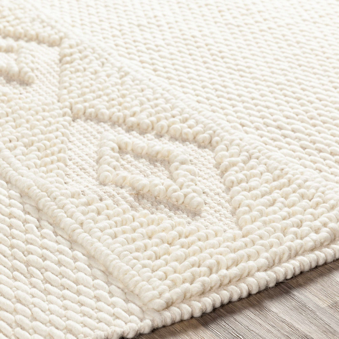 Bethlehem Ivory Modern Style Hand Woven Area Rug