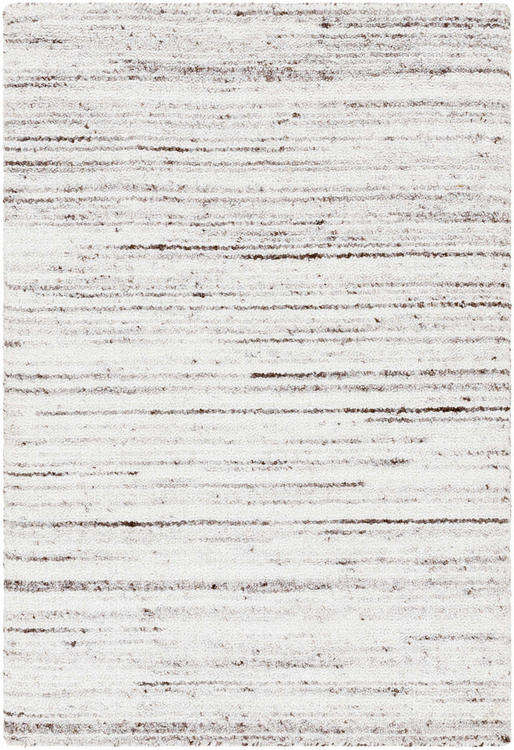 Beykoz Modern Style Ivory And Brown Hand Loom Area Rug