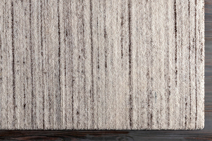 Beykoz Modern Style Ivory And Brown Hand Loom Area Rug - The Rug Decor