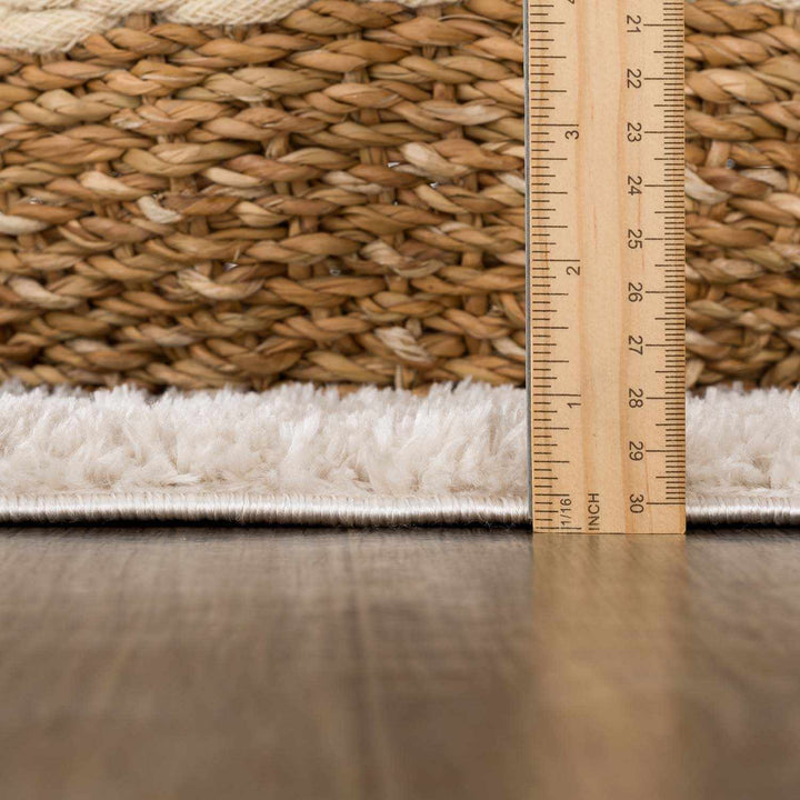 Beynon Modern Geometrical Beige And Charcoal Washable Area Rug - The Rug Decor